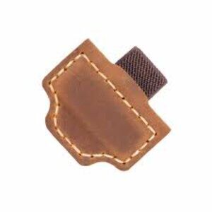 NWOT Leather Magnetic Bookmark with Pen Holder Monogramed with "S" - Set of 2